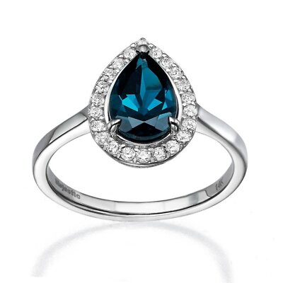 Beautiful 1.25 Carat Drop Ring and Diamond for Woman by Baroness