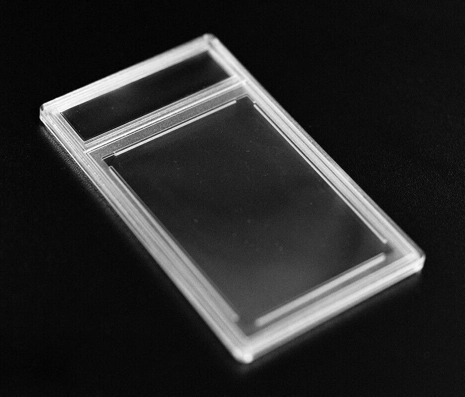 Losa de tarjeta graduada vacía para tarjetas coleccionables y deportivas - borde estilo esmerilado Foto 2 de 4