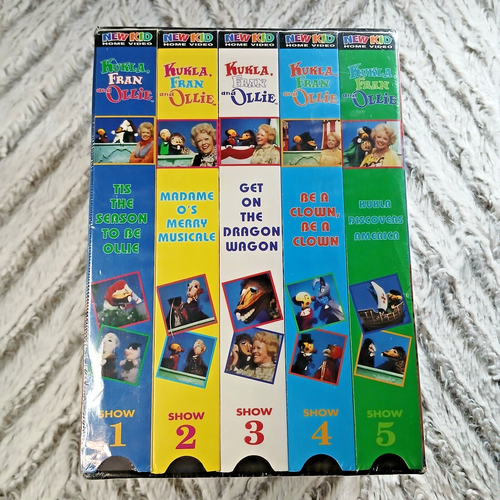 Kukla, Fran & Ollie New Kid VHS 5 Tape Box Set Premiere Collector's Edition ZA