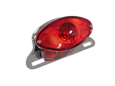 Highway Hawk Rücklicht ''Cateye'' mit E-Prüfzeichen und Kennzeichenhalterung 1 Stk