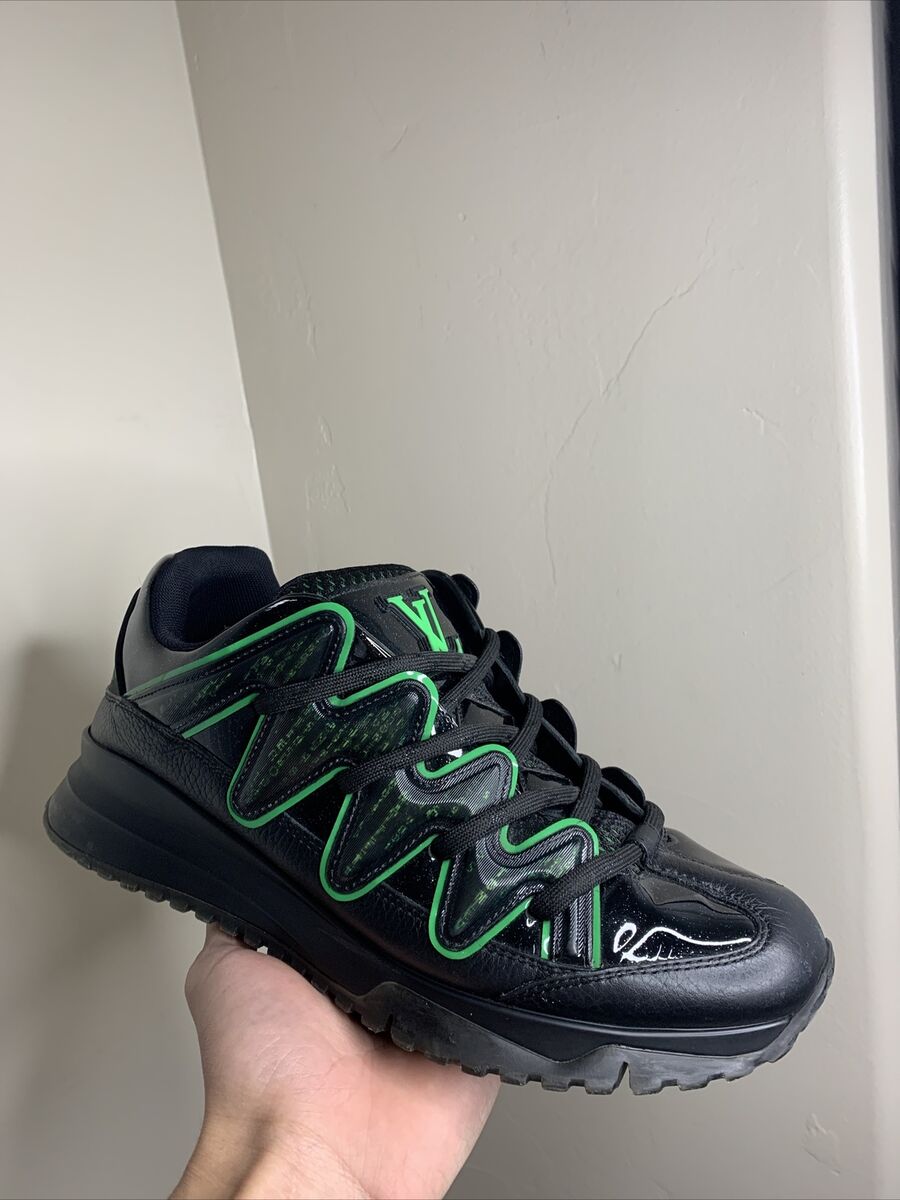 Louis Vuitton Black Green Zig Zag Sneakers Virgil Abloh | eBay Louis Vuitton Black Green Zig Zag Sneakers Virgil Abloh | eBay