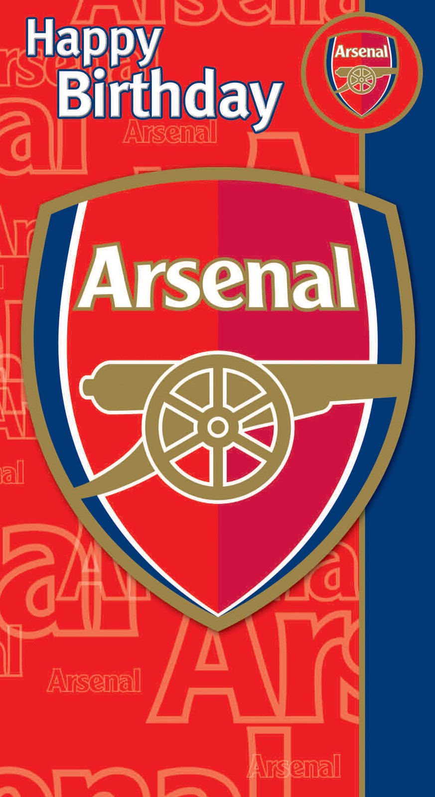 Maison Cartes De Voeux Papeterie Arsenal Happy Birthday Card Gratuit 1st Classe Posatge As036