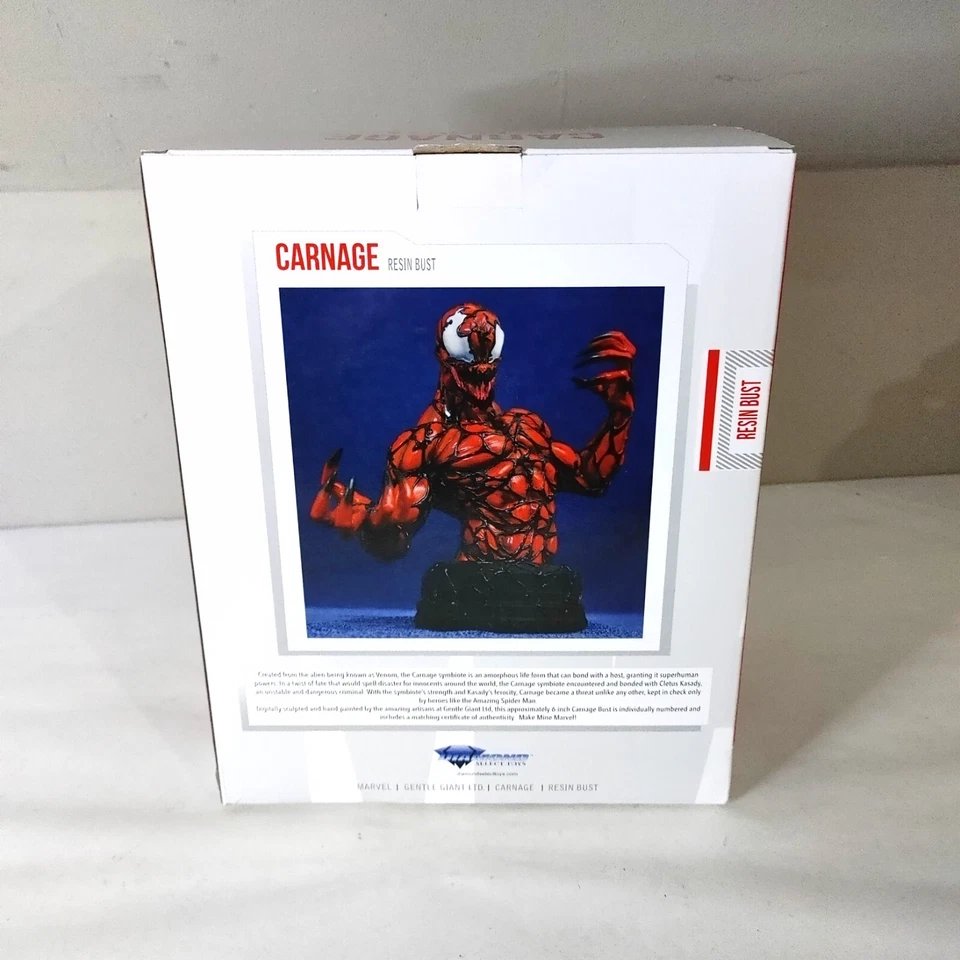 Mini busto/estatua gigante suave Marvel cómics Spider-Man Venom 417/500 CARNAGE 1/6 Foto 2 de 3
