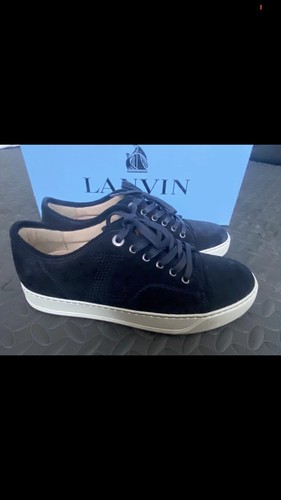 navy lanvin trainers