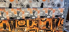 HALLOWEEN THEMED COTTON QUILTING FABRIC PUMPKIN OWLS WITCHES 3 FAT QUARTERS