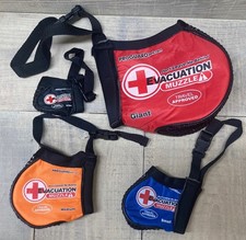 Pro Guard Evacuation Dog Muzzles Lot 4 x-Sm. Sm., Med., Giant-Durable Nylon