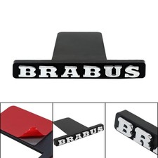 Brabus Front Grille Badge Black Chrome Emblem Sticker For Amg C S E Class Brabus Front Grille Badge Black Chrome Emblem Sticker For Amg C S E Class