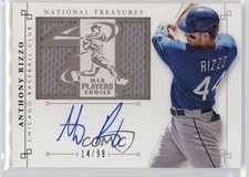 2014 National Treasures Signature Die-Cut Player 14/99 Anthony Rizzo Auto 1rt7