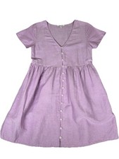 Madewell Women’s Linen-Blend Alexandra Button-Front Mini Dress Size XXS Cottage
