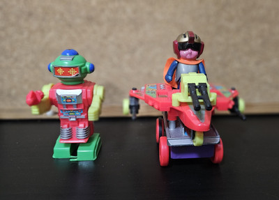 Fighter Wagon Robot Playset Neon Kid Vintage Rare