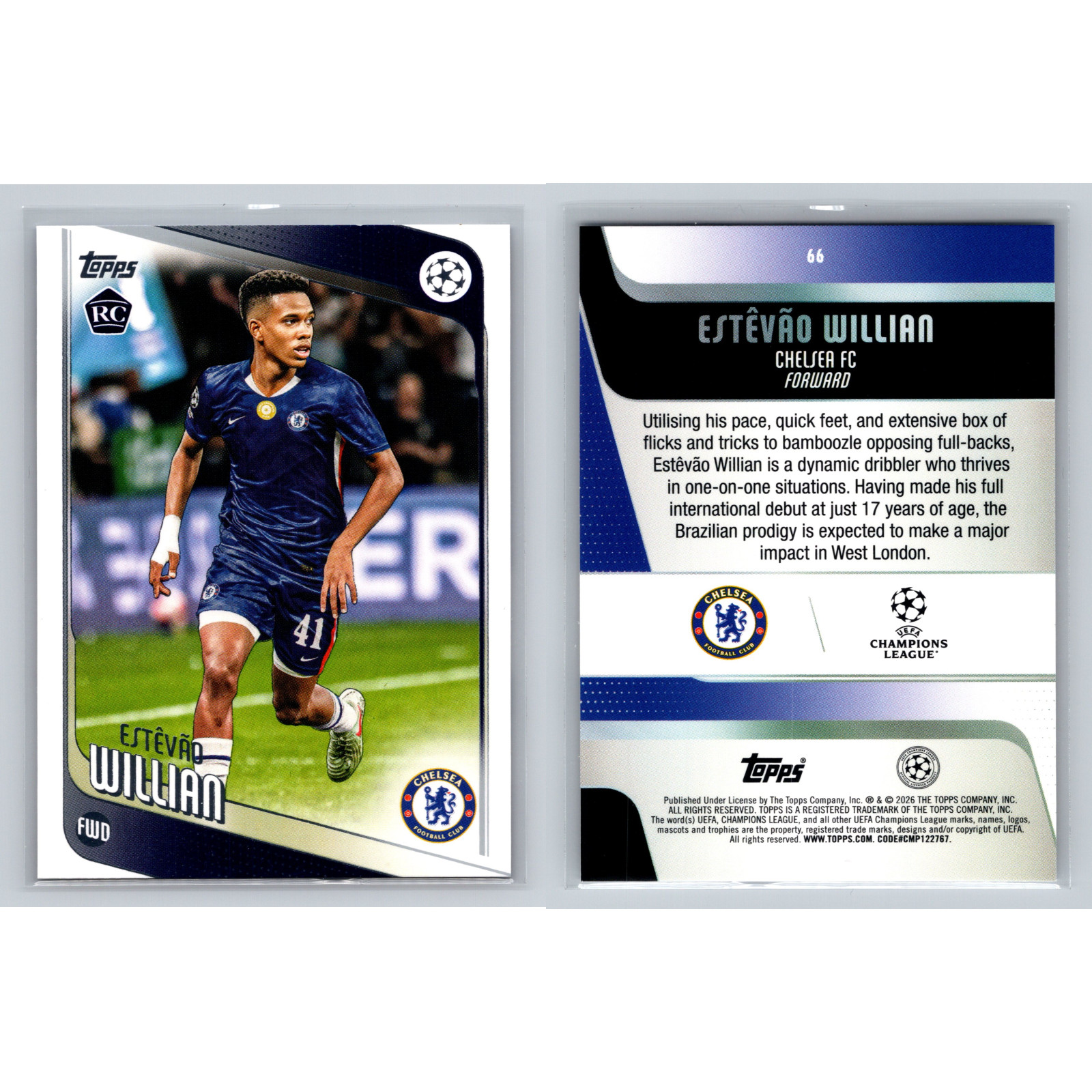 Chelsea Lot Topps Panini Rookie RC Premier UEFA Prizm Select Insert Parallel 20c view 20