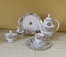 Royal Dalton Kaffeeservice Aus Bone China Muster Alton England , 7 Café Gedecke
