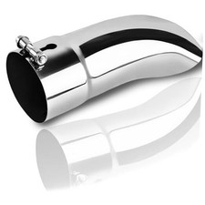 Universal 2.5 Inch Inlet Turn Down Exhaust Tip, 2.5" Inlet 2.5" 2.5X2.5X9SR-TD