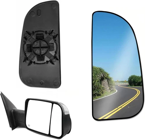 Lower Passenger Right RH Towing Mirror Spotter Glass For 2010-2018 Dodge Ram