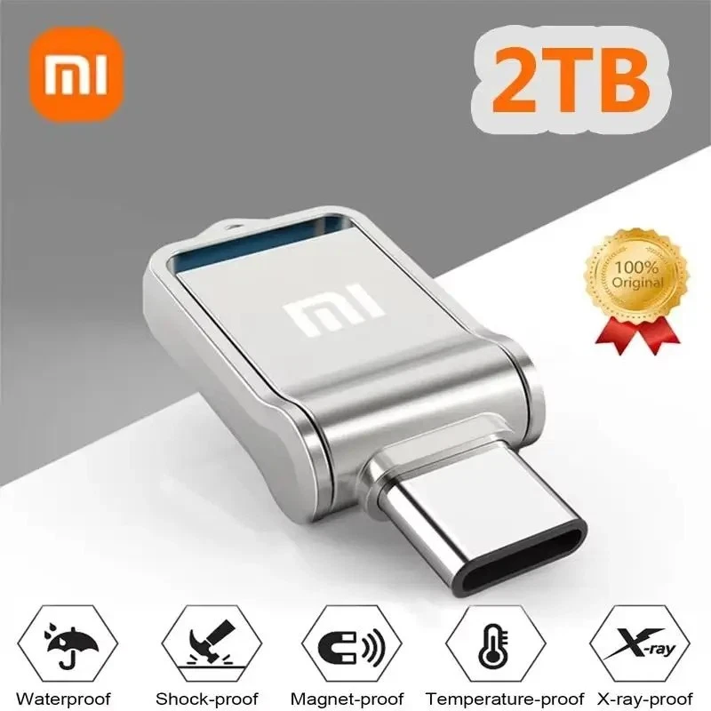 Xiaomi USB 3.2 Flash Drive 2TB 1TB 512GB Alta Velocidad Tipo C Doble Uso Memory Stick Foto 4 de 4