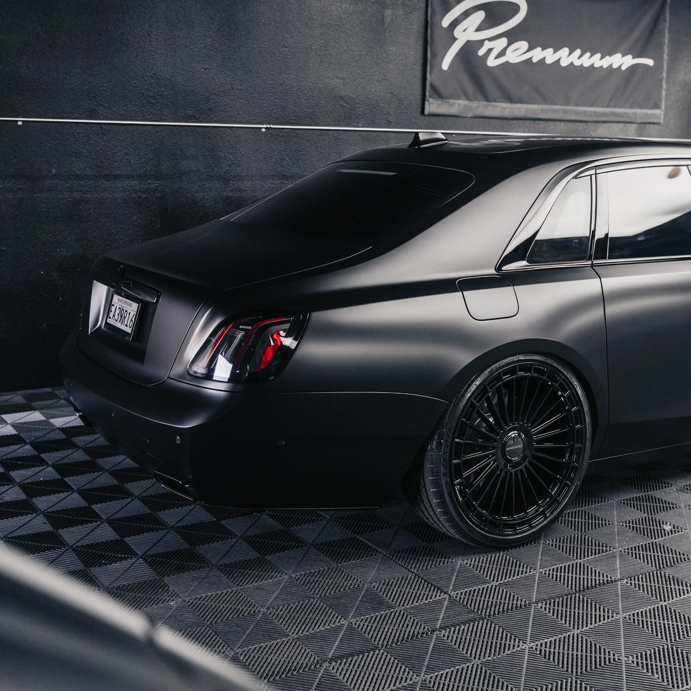22" MV Forged MVF40 Black Concave Wheels Rims Fits Rolls Royce Ghost