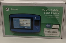 uAttend Biometric Fingerprint Touch Tablet Time Clock System, Blue/Black NX2500
