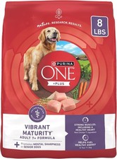Purina ONE High Protein Dry Senior Dog Food - 8 lb. Bag 3.02 per pound