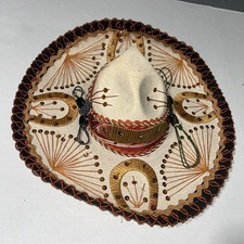 Beautiful 1960  s Vintage Mariachi Sombrero. Detailed Workmanship 