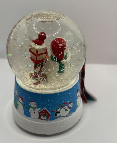 Hallmark 10th Anniversary 2013 Snow Buddies Singing Snow Globe Merry Carolers - Picture 2 of 8