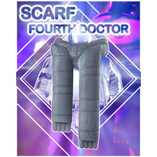 Fourth Doctor Scarf - BRICK ACCESSORY - Resin 3D Printed 4th Who Tom Baker