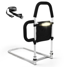 Bed Rails for Elderly Adults Safety, Bed Assist Rail with Dual Grab Bars Fall...