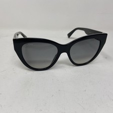 Gucci GG 0460S 001 53-18 GLOSSY BLACK CATEYE W/ GRAY FADE LENS SUNGLASSES 287S