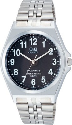 Citizen Q&Q SolarMate H980-205 silberne Herrenuhr Eco-Drive Japan kostenloser...