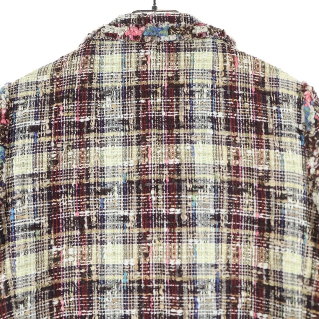 CHANEL Tweed Zip up Jacket Blouson Multicolor P32257V20907 Used 92e283b9f1a14e62 thumbnail 4