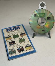 Joe Montana&rsquo;s Football (Sega CD, 1993) Disc & Manual, Reg. Card,  Tested