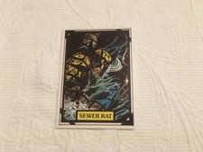1988 Wolverine Sewer Rat Trading Card.