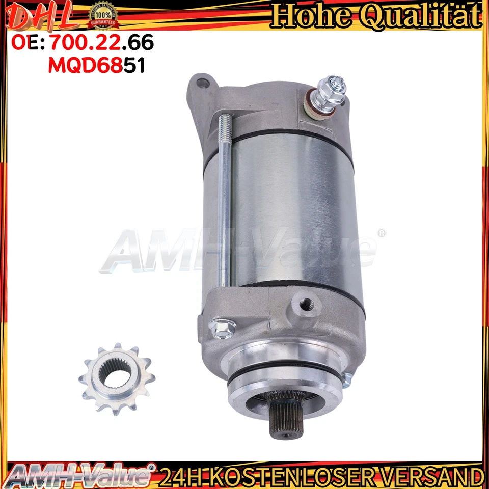 AMH-VALUE NEU Anlasser Anlasser für Kawasaki EN 500 GPZ 500 S EN 450 EN 500 KLE 500 EX LE