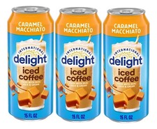 International Delight Iced Caramel Macchiato Coffee 15 oz Pack of 3 08/2026
