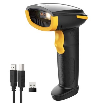 Inateck Bluetooth Barcode Scanner, 1D 2D QR Code Scanner Wireless with 2.4G, ...