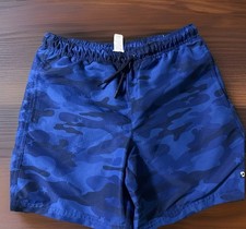 New-DSG youth Rec Short Blue/Black Drawstring Mesh Lining- Youth M 10-12 