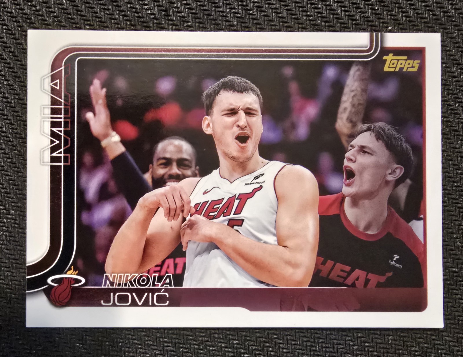 2025-26 Topps Nikola Jovic Golden Mirror Variation #76 Miami Heat