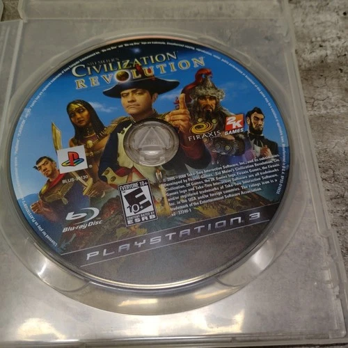 PS3 Sid Meyer’s Civilization Revolution DISC And Manual