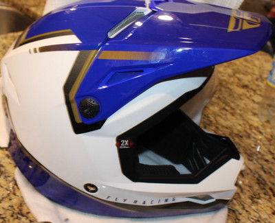 Fly Racing Kinetic Vision Full Face Helmet- Lightweight Poly Alloy Shell-Size 2X