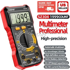 ANENG SZ304 Digital Multimeter AC DC Voltmeter 1999 Counts Volt Tester Meter US