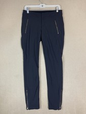 Athleta Pants Womens 6 Black Wander Skinny Ankle Zip Mid Rise Stretch Zip Pocket