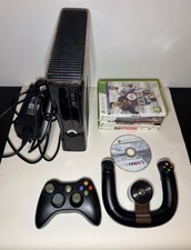 Xbox 360 Slim 500GB Console with Games and Accessories Bundle Tested Working