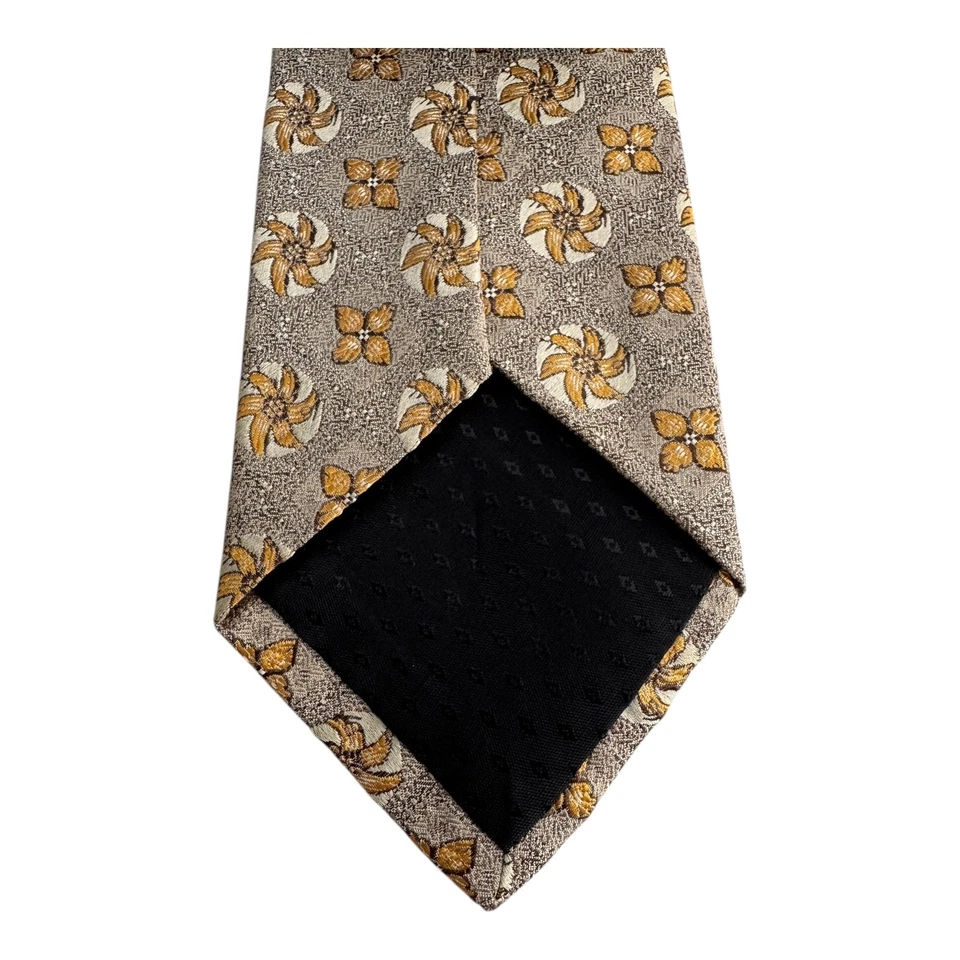 Галстук Metropolitan Lord & Taylor мужской шелк цветочный геометрический классический сделано в США - Изображение 3 из 4