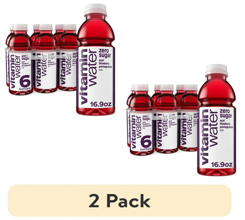 12 pack vitaminwater XXX Zero Sugar Acai-Blueberry-Pomegranate Beverage 16.9 oz