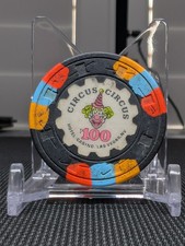 CIRCUS CIRCUS HOTEL CASINO $100 hotel casino gaming poker chip - Las Vegas, NV