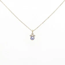 Authentic K10YG Tanzanite Necklace  #260-008-159-2074