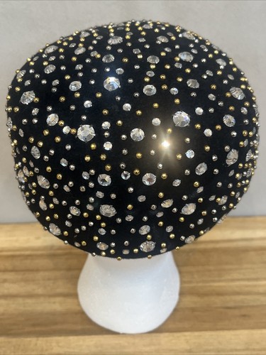 VtG Rare Frank Olive Private Collection Wool & Rhinestone Gold Silver Detail Hat - Picture 7 of 16
