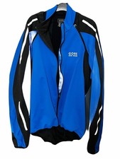 Gore Bike Wear Cycling Jacket Phantom Windstopper Mens M Blue Black Long Sleeve