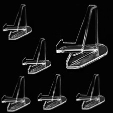 Coin Display Easel Holder Transparent Easel Stands for Coins Capsules/Phone/Meda