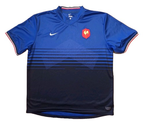 Nike France Rugby 2011/2012 Jersey Shirt Blue Black FFR France XL