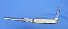 Advertising Letter Opener Knife Mother of Pearl Handle Fort Dodge Ideal K Co